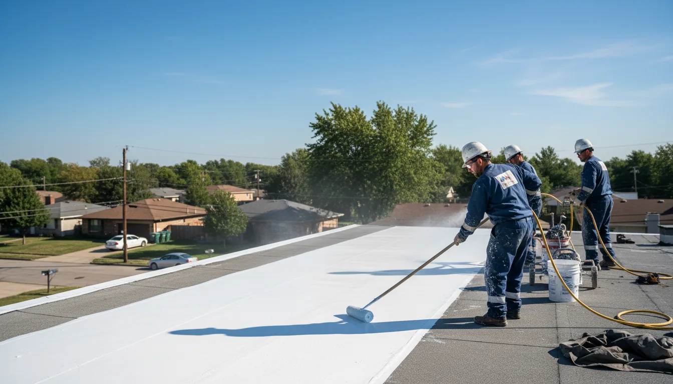 Commercial roof coating in Roosevelt, OK near me